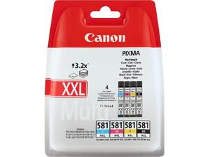 Μελάνι εκτυπωτή Canon CLI-581 XXL Multipack Black/Cyan/Magenta/Yellow 1998C005